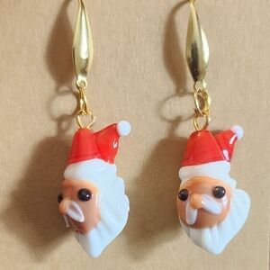 Santa Claus Dangle Earrings